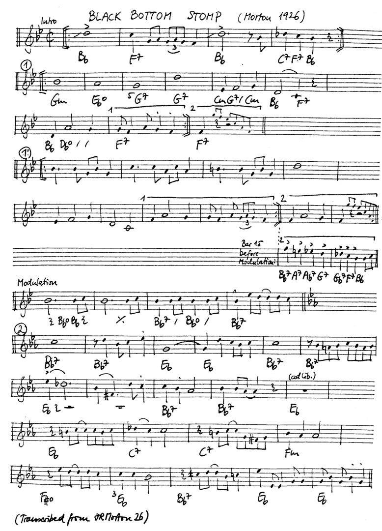 black bottom stomp leadsheet – book us for your next 20s or gatsby event